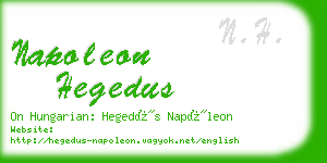 napoleon hegedus business card